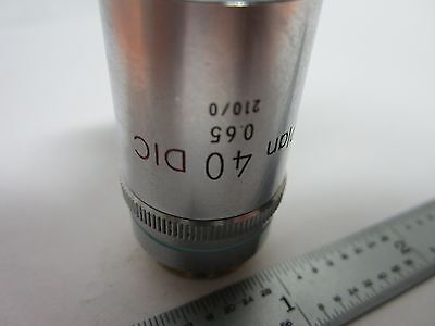 NIKON DIC M PLAN 40X OBJECTIVE MICROSCOPE OPTICS BIN#J7-16