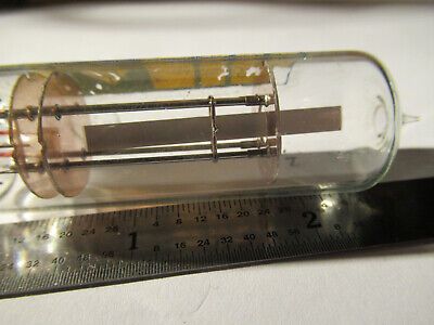 ANTIQUE QUARTZ RADIO CRYSTAL RUSSIAN GLASS HOLDER FREQUENCY CONTROL #F4-A-81