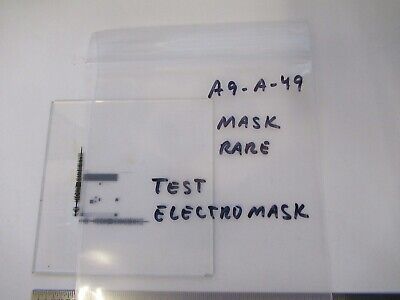 OPTICAL RARE TEST ELECTROMASK SHADOWMASK SAMPLE OPTICS AS PICTURED &A9-A-49