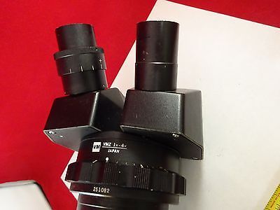 FOR PARTS MICROSCOPE PART OLYMPUS JAPAN STEREO VMZ OPTICS AS IS BIN#73-05