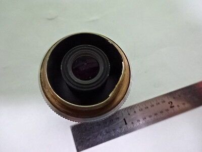 MICROSCOPE PART OBJECTIVE CARL ZEISS GERMANY EPIPLAN HD 4X OPTICS AS IS #4T-B-03