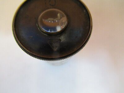 ANTIQUE BAUSCH LOMB [crack] EYEPIECE MICROSCOPE PART AS PICTURED P9-A-49