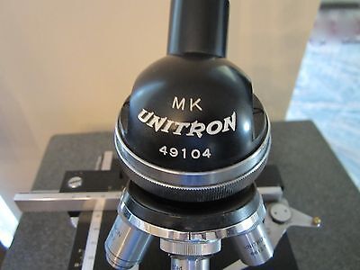 OPTICAL MICROSCOPE UNITRON MK as shown OPTICS #LOBBY