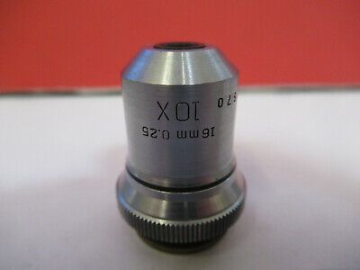 BAUSCH LOMB 10X objective lens OPTICS MICROSCOPE PART AS PICTURED  &B3-B-20