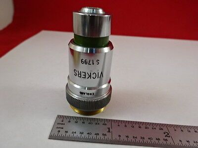 OBJECTIVE 40X VICKERS ENGLAND OPTICS MICROSCOPE PART AS PICTURED &J1-A-10