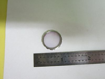 OPTICAL COATED FILTER RING MOUNTED LASER OPTICS BIN#43-15