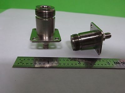 WEINSCHEL CONNECTOR ADAPTER N to SMA BULKHEAD RF MICROWAVE FREQUENCY BIN#Y1-21