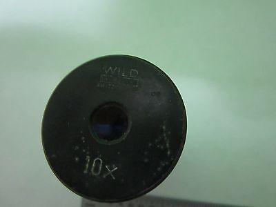 MICROSCOPE WILD HEERBRUGG SWISS EYEPIECE 10X OPTICS AS IS BIN#C3-H-17