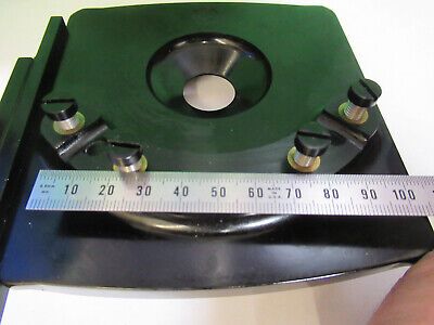 BAUSCH LOMB XY STAGE TABLE VINTAGE MICROSCOPE PART AS PICTURED &3-C-01