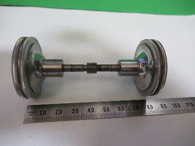 SPENCER AO ANTIQUE STAGE KNOBS MICROSCOPE PART AS PICTURED &3-C-24