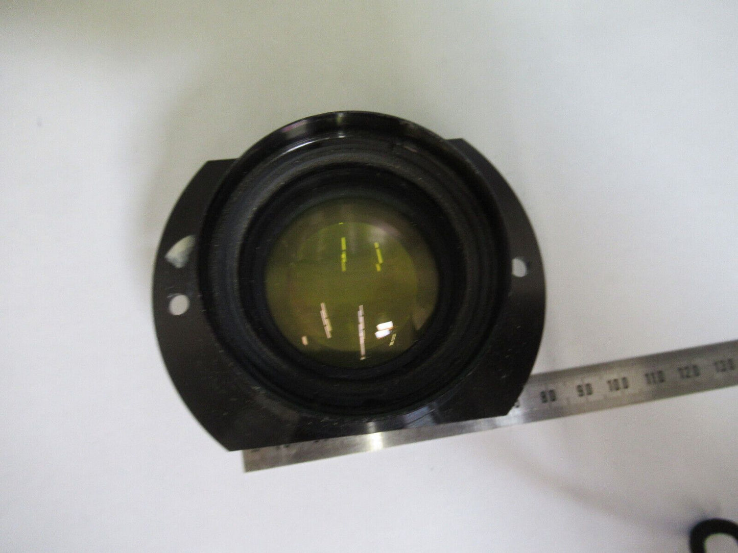 OPTICAL YELLOW FILTER LENSES ASSEMBLY MIL SPEC OPTICS AS PICTURED #W9-A-02