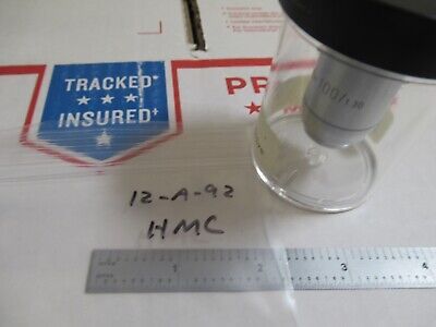 LEITZ PHACO 100X OBJECTIVE HOFFMAN MODULATION CONTRAST MICROSCOPE PART &12-A-92