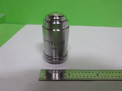 MICROSCOPE LEITZ WETZLAR GERMANY OBJECTIVE NPL 16X OPTICS AS IS BIN#2B-E-14