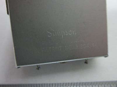 VINTAGE SIMPSON DC MILLIAMPERES ELECTRIC DISPLAY AMPS BIN#L1-14