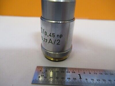 REICHERT AUSTRIA OBJECTIVE 40X /250 OPTICS MICROSCOPE PART AS PICTURED &H8-C-09