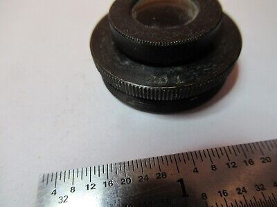 ANTIQUE BRASS MOUNTED LENS MICROSCOPE PART AS PICTURED #7B-B-124