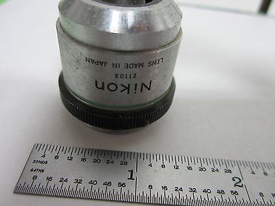 MICROSCOPE PART OBJECTIVE NIKON EPI 20X OPTICS AS IS BIN#L5-30