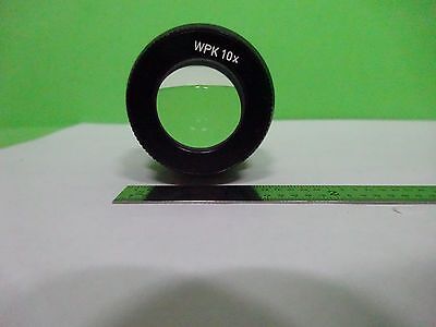 MICROSCOPE PART POLYVAR REICHERT LEICA EYEPIECE WPK 10X OPTICS AS IS B#W3-15