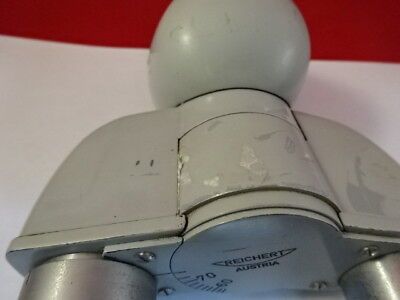 REICHERT AUSTRIA HEAD BINOCULAR MICROSCOPE PART OPTICS AS IS &90-B-04