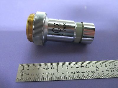 MICROSCOPE OPTICS PART VICKERS UK OBJECTIVE 10X MICROPLAN BIN #7