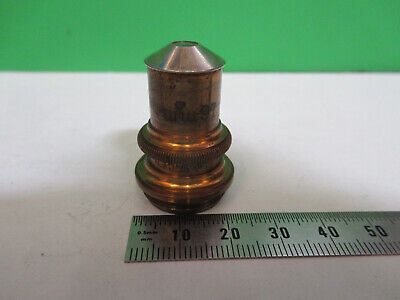 ANTIQUE BRASS SPENCER 12X LENS OBJECTIVE MICROSCOPE PART AS PICTURED &Z9-A-61