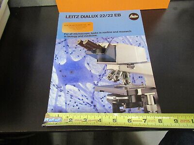 ORIGINAL BOOKLET LEITZ WETZLAR GERMANY DIALUX 22 MICROSCOPE PART AS PICTURED W3