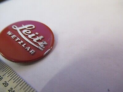 LEITZ WETZLAR GERMANY ALUMINUM LOGO MICROSCOPE PART AS PICTURED &5K-A-36