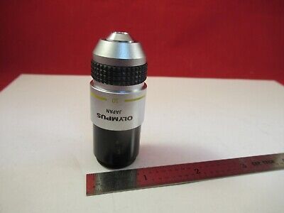 OLYMPUS JAPAN OBJECTIVE DPLAN 10X /160 MICROSCOPE PART AS PICTURED &Q5-A-29