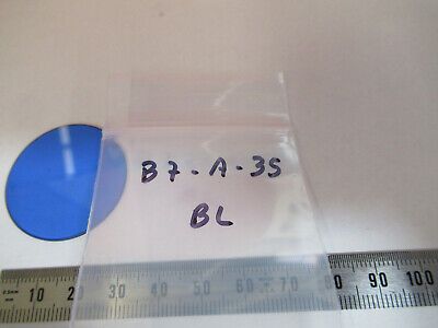 ANTIQUE BAUSCH LOMB GLASS BLUE FILTER  MICROSCOPE PART AS PICTURED #vB7-A-35