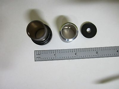 FOR PARTS MICROSCOPE OBJECTIVE PLAN 100 [without lenses] OPTICS AS IS BIN#T8-30