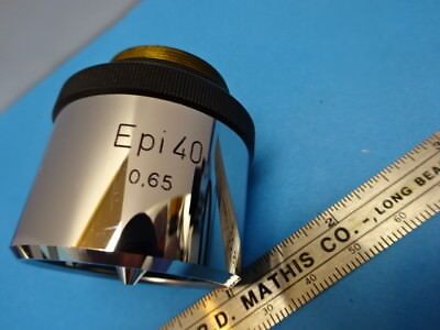 WILD HEERBRUGG SWISS OBJECTIVE EPI 40X MICROSCOPE PART OPTICS AS IS &90-A-01