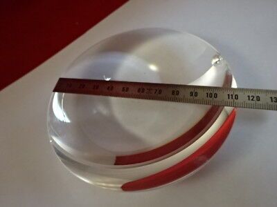 FOR PARTS OPTICAL LARGE CONVEX LENS [chip on edge] OPTICS AS IS &94-A-23