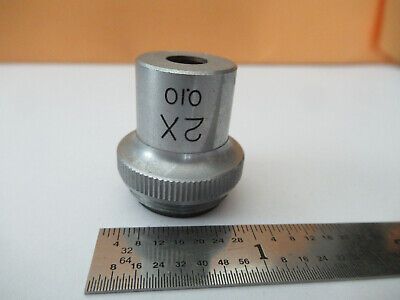 UNKNOWN 2X OPTICS OBJECTIVE LENS MICROSCOPE PART AS PICTURED &F5-A-155