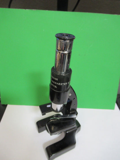 ANTIQUE RARE WOLLENSAK COLLECTABLE 425 MICROSCOPE OPTICAL AS PICTURED &Q7-A-04