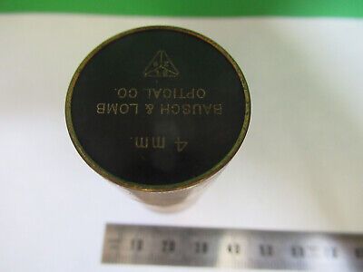 EMPTY BRASS CAN OBJECTIVE BAUSCH LOMB MICROSCOPE PART AS PICTURED &Q9-A-153