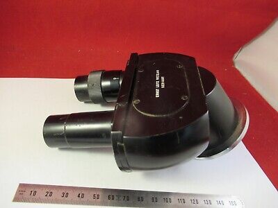 LEITZ BINOCULAR HEAD OPTICS GERMANY MICROSCOPE PART AS PICTURED &8-A-02