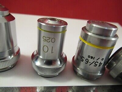 LOT ASSORTED OBJECTIVES MICROSCOPE PART OPTICS AS PICTURED &1E-B-14