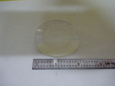 OPTICAL LENS PLANO CONVEX 58.5 mm DIAMETER FL 132 mm LASER OPTICS AS IS BN#P8-38