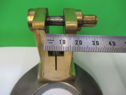 BAUSCH LOMB ANTIQUE BRASS FRAME SUPPORT MICROSCOPE PART AS PICTURED #W5-B-10