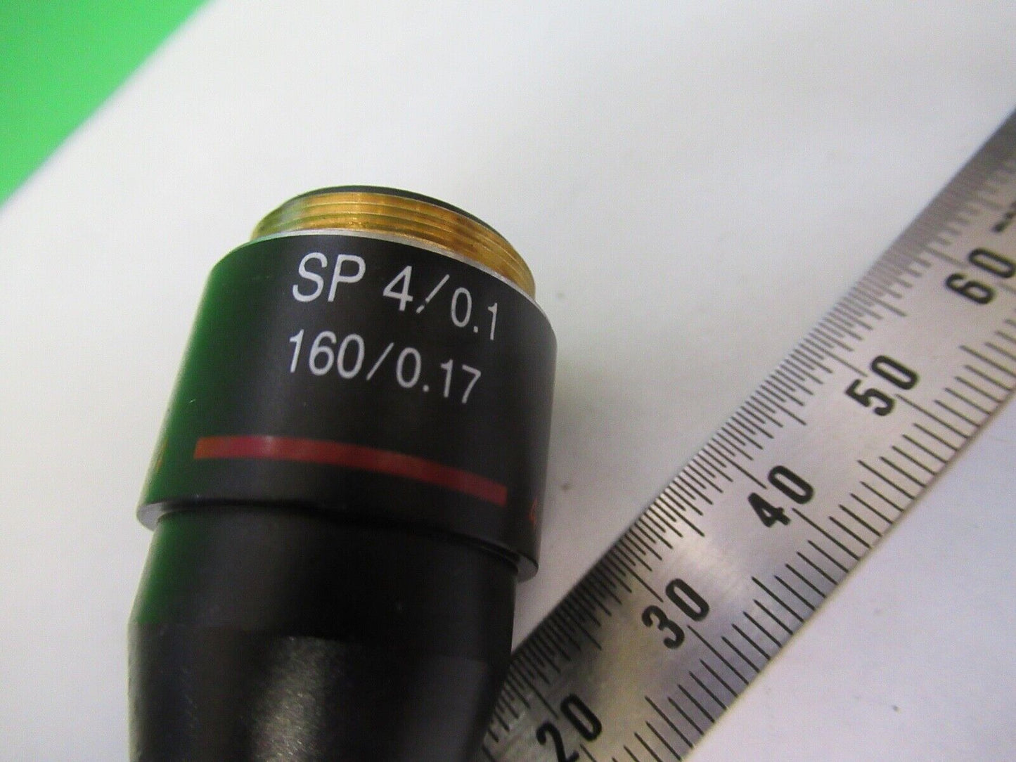 SWIFT 4X /160 SP LENS OBJECTIVE OPTICS MICROSCOPE PART AS PICTURED 8X-A-43