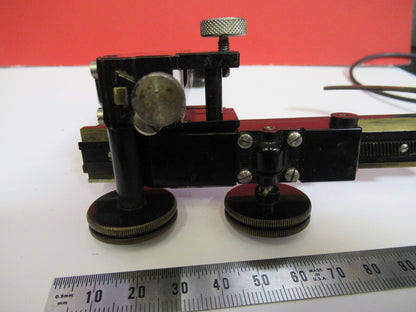 BAUSCH LOMB XY STAGE CLIPS SPECIMEN MICROSCOPE PART AS PICTURED Y4-A-48