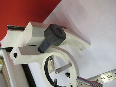 ZEISS AXIOSKOP GERMANY CONDENSER HOLDER MICROSCOPE PART AS PICTURED #8Y-A-01