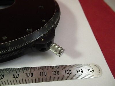 ZEISS GERMANY STAGE TABLE ROTABLE POLARIZER POL MICROSCOPE PART OPTICS &46-A-09