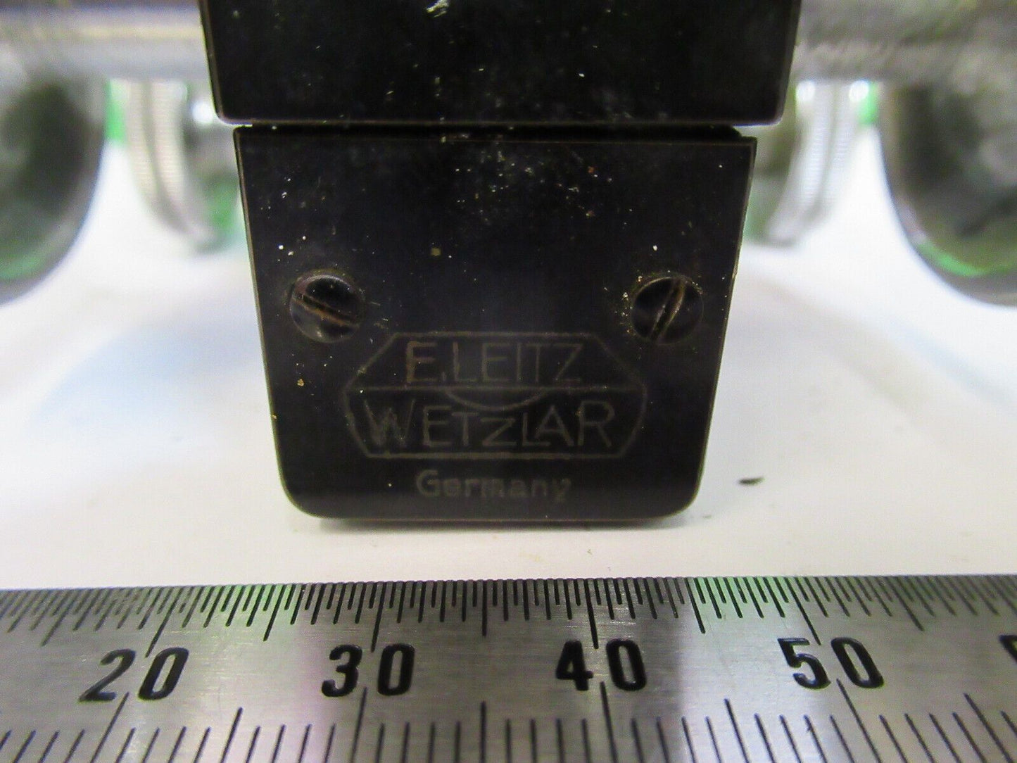 ERNST LEITZ ANTIQUE BRASS PIECE TUBUS HOLDER MICROSCOPE PART AS PICTURED W5-B-59