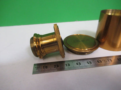 ANTIQUE BRASS UK POLARIZER OPTICS MICROSCOPE PART AS PICTURED &R2-B-27