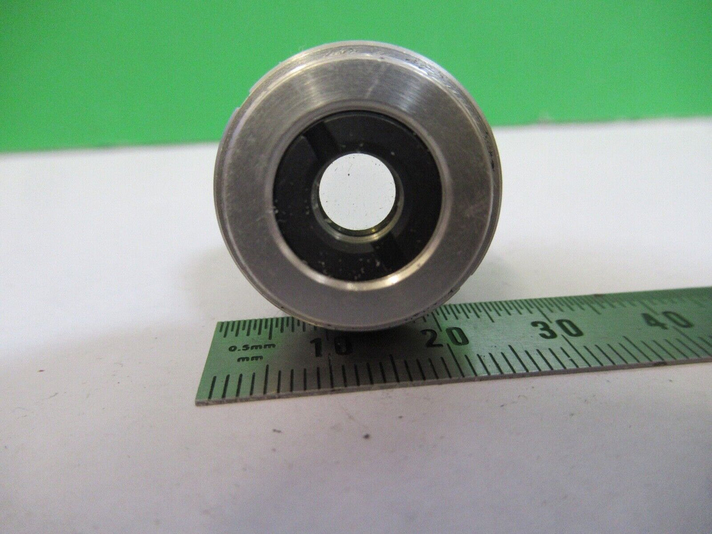 BAUSCH LOMB 5X OBJECTIVE LENS MICROSCOPE PART AS PICTURED Q7-B-42