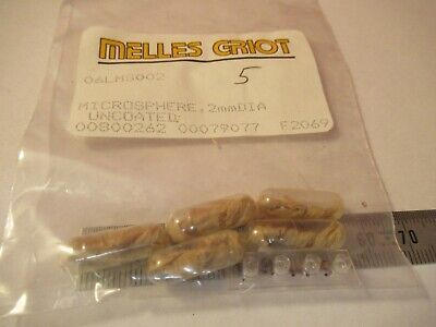 OPTICAL MELLES GRIOT LOT 5 EA MICROSPHERE 2 mm PRO OPTICS AS PICTURED &T6-A-09