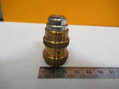 ANTIQUE BRASS LEITZ OBJECTIVE RARE APO LENS MICROSCOPE PART AS PICTURED 8Y-A-112