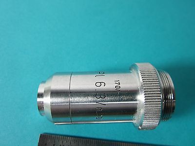 MICROSCOPE OBJECTIVE LEITZ WETZLAR GERMANY 6.3X NPL OPTICS BIN#E3-05