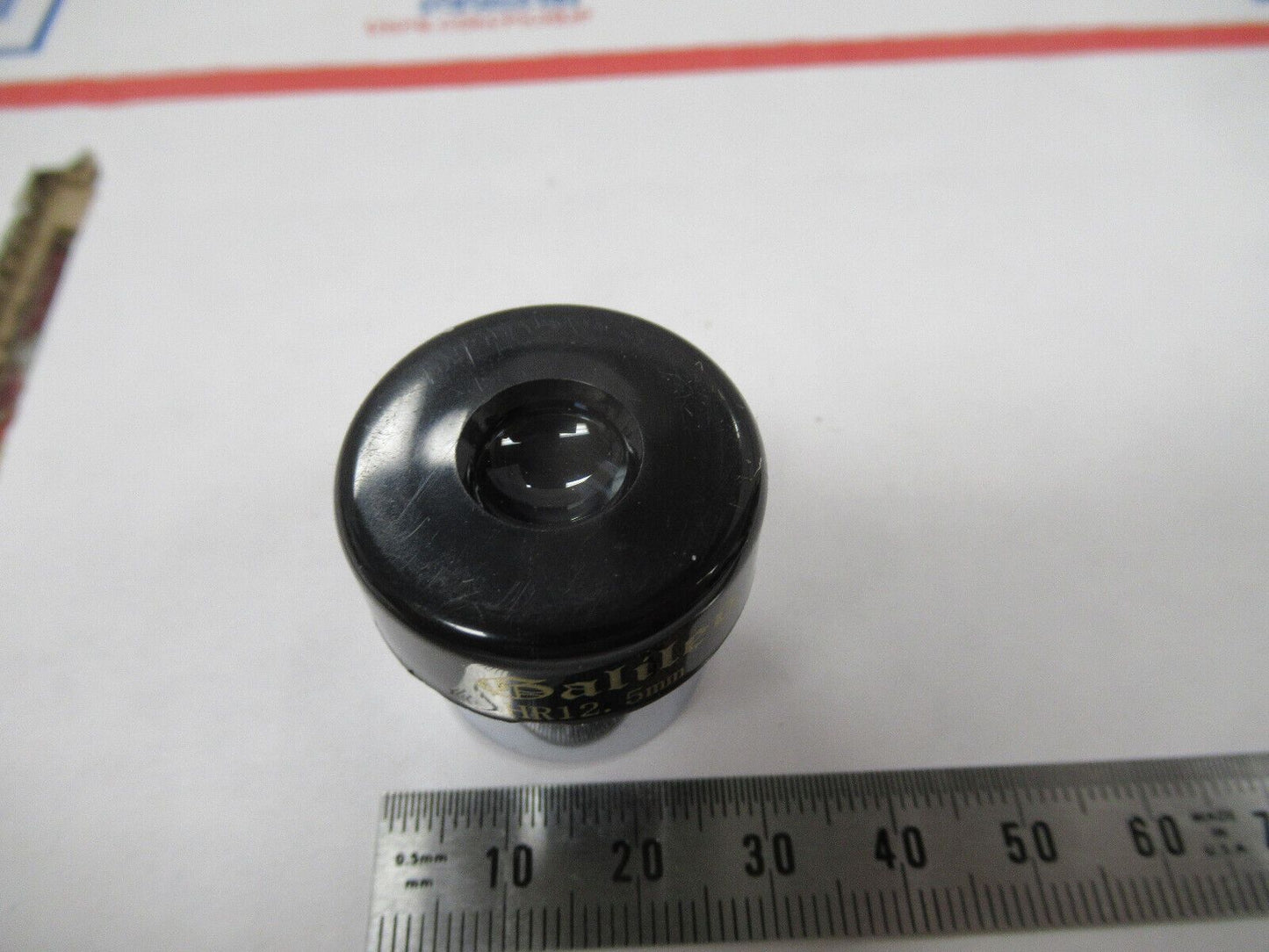 MICROSCOPE PART EYEPIECE GALILEO HR 12.5mm OPTICS LENS AS PICTURED &W7-B-50